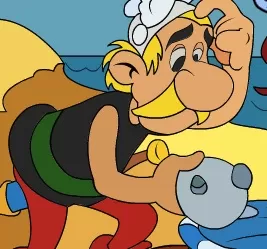 Asterix and Obelix Games, Asterix on the Shore, Games-kids.com