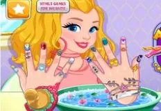 Spa Games, Audrey Glam Nails Spa, Games-kids.com