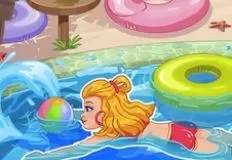 Girl Games, Audrey Swimming Pool, Games-kids.com