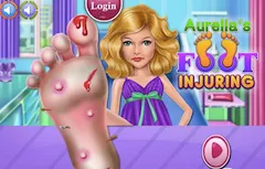 Doctor Games, Aurelias Foot Injury, Games-kids.com