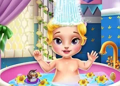 Sleeping Beauty Games, Aurora Baby Bath, Games-kids.com