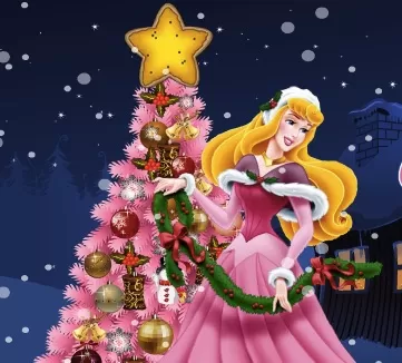 Sleeping Beauty Games, Aurora Christmas Tree Decoration, Games-kids.com
