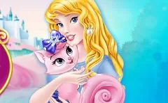 Sleeping Beauty Games, Aurora Crazy Cat Lady, Games-kids.com