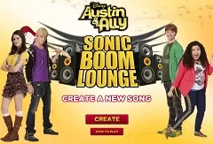 Austin and Ally Games,  Austin and Ally Sonic Boom Lounge, Games-kids.com