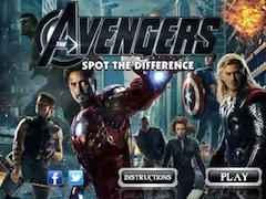 Avengers Games, Avengers Spot the Difference, Games-kids.com