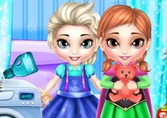 Frozen  Games, Baby Anna and Elsa Washing Toys, Games-kids.com