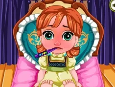 Frozen  Games, Baby Anna Flu Care, Games-kids.com