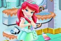 Little Mermaid Games, Baby Ariel Bathroom Cleaning, Games-kids.com