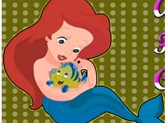 Little Mermaid Games, Baby Ariel Doll House Cleaning, Games-kids.com