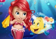 Little Mermaid Games, Baby Ariel Fish, Games-kids.com