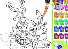 Looney Tunes Games, Baby Buggs Bunny and Friend Coloring, Games-kids.com