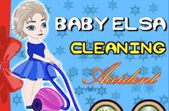 Frozen  Games, Baby Elsa Cleaning Accident, Games-kids.com