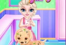 Frozen  Games, Baby Elsa Puppy Surgery, Games-kids.com