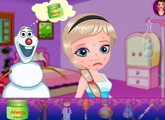 Frozen  Games, Baby Elsa Skin Allergy, Games-kids.com