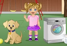 Baby Games, Baby Emma Laundry Time, Games-kids.com