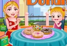 Baby Hazel Games, Baby Hazel and Mom Bakes Donuts, Games-kids.com