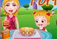 Baby Hazel Games, Baby Hazel and Mom Cooks Tortas, Games-kids.com