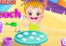 Baby Games, Baby Hazel at Beach, Games-kids.com