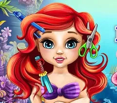Princess Games, Baby Little Mermaid Real Haircuts, Games-kids.com