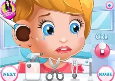 Baby Games, Baby Lizzie Ear Doctor, Games-kids.com