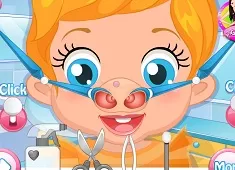 Doctor Games, Baby Lizzie Nose Doctor, Games-kids.com