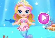 Mermaid Games, Baby Mermaid Caring, Games-kids.com