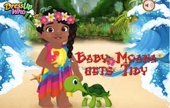 Moana Games, Baby Moana Gets Tidy, Games-kids.com