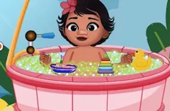 Moana Games, Baby Moana Shower Bath, Games-kids.com