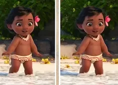 Moana Games, Baby Moana Spot 6 Diff, Games-kids.com