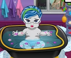 Monster High Games, Baby Monster Bath, Games-kids.com