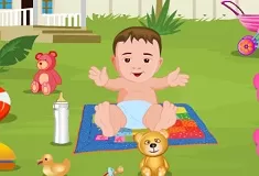 Baby Games, Baby Outdoor Bathing, Games-kids.com