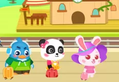 Animal Games, Baby Panda Train Driver, Games-kids.com