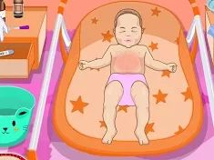 Baby Games, Baby Stomach Upset, Games-kids.com