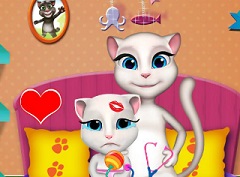 BABY TALKING ANGELA CARE - TALKING FRIENDS GAMES