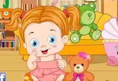 Baby Games, Baby with Teddy Bear, Games-kids.com