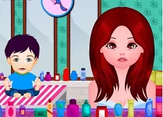 Girl Games, Babysitter Spa Makeover, Games-kids.com