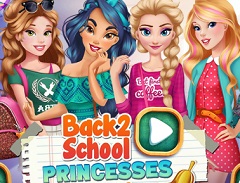 Back To School Princesses Rush - Princess Games