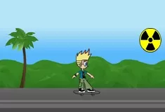 Johnny Test Games, Backlot Road Race, Games-kids.com