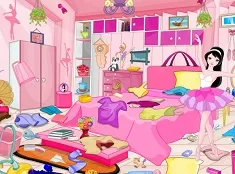 Girl Games, Ballerina Girl Messy Room Cleaning, Games-kids.com