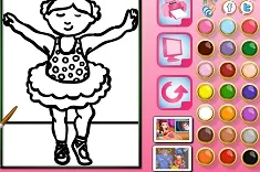 Ballet Games, Ballerina Online Coloring, Games-kids.com