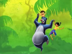 Jungle Book Games, Baloo and Mowgli Puzzle, Games-kids.com