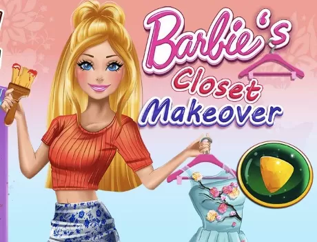 Barbie Games, Barbie Clost Makeover, Games-kids.com