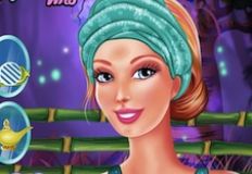 barbie facial and dress up games