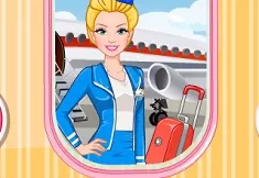 Barbie Games, Barbie Flight Attendant In Paris, Games-kids.com