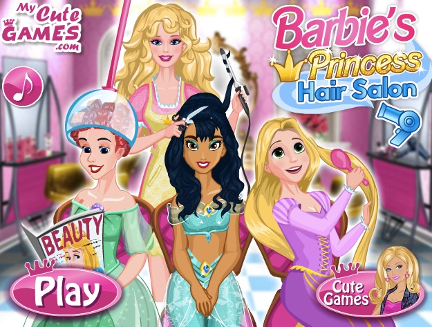 Barbie Hairstyle Salon Princess Games