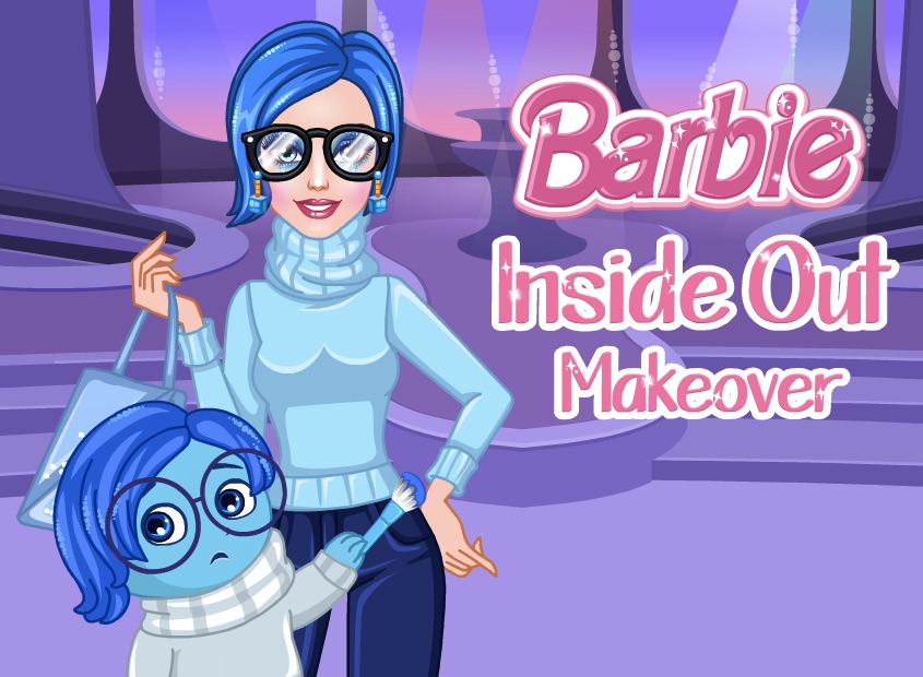 barbie inside out makeover - free makeup and dress up games