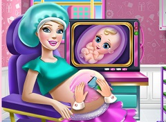 barbie pregnant games