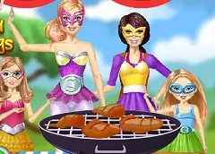 Barbie Games, Barbie Superhero and Sisters BBQ, Games-kids.com