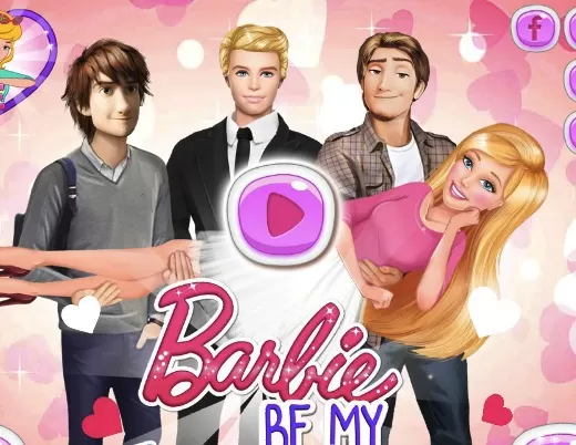 Barbie Games, Barbie Valentines Pretendents, Games-kids.com