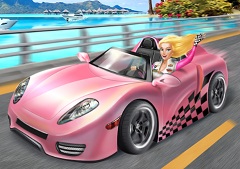 barbies car game